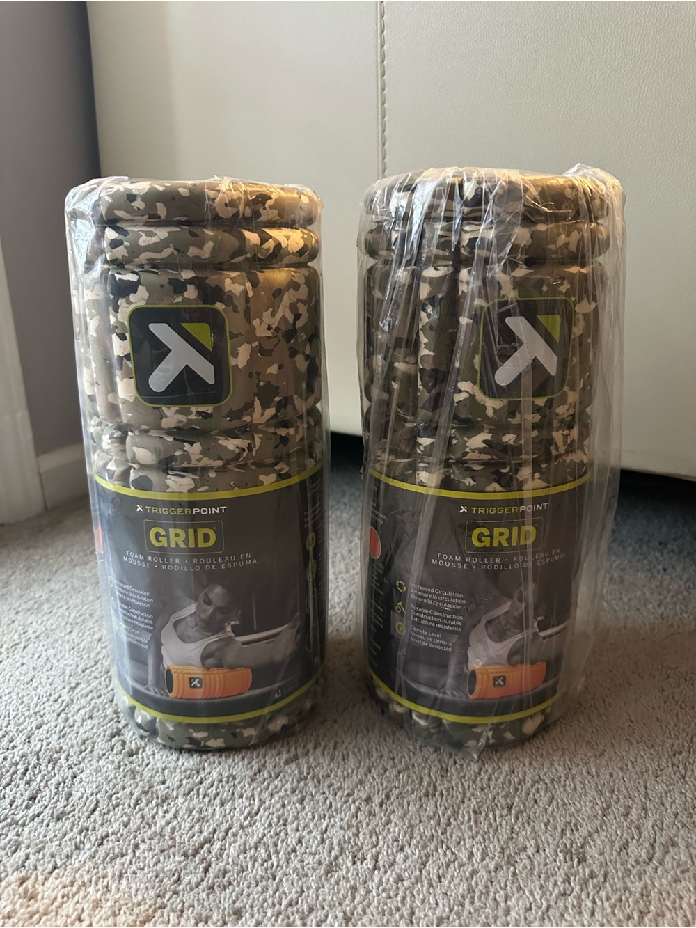 Trigger Point The Grid Foam Roller - Camouflage 13" NEW set of 2